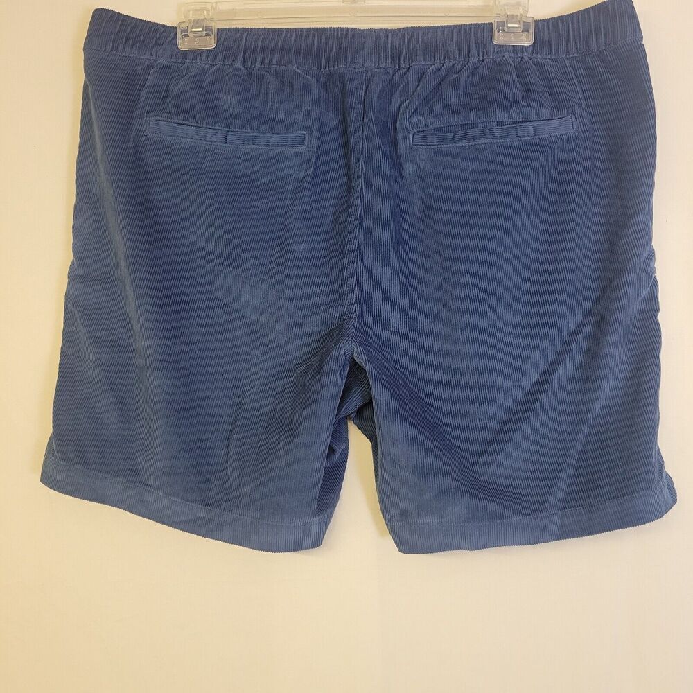 Banana‎ Republic XL Corduroy Shorts Men Pull On Blue Drawstring Cotton 7'' - Picture 3 of 6